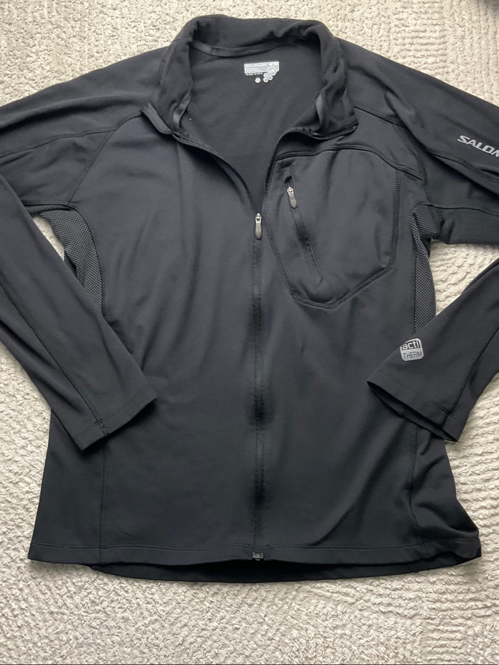 Salomon Acti-Therm #118664 AWV002 Black Full-Zip  Women’s Size Large